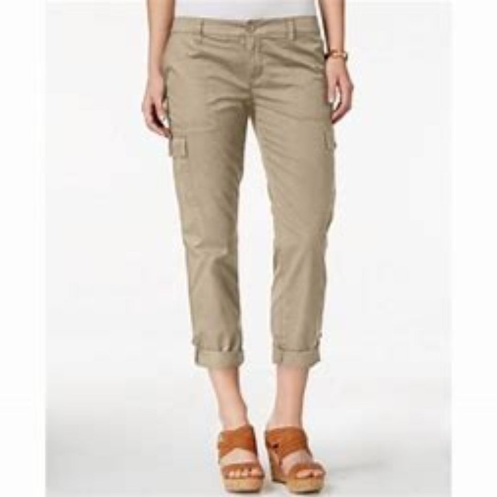 LN-Columbia tan nylon capri adjustable pant